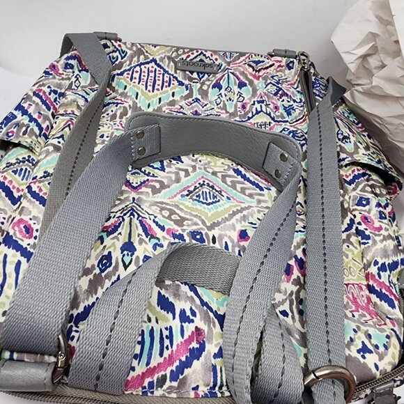 Sakroots Loyola Convertible Backpack Adjustable Straps Multi Pocket Bag - Picture 10 of 11